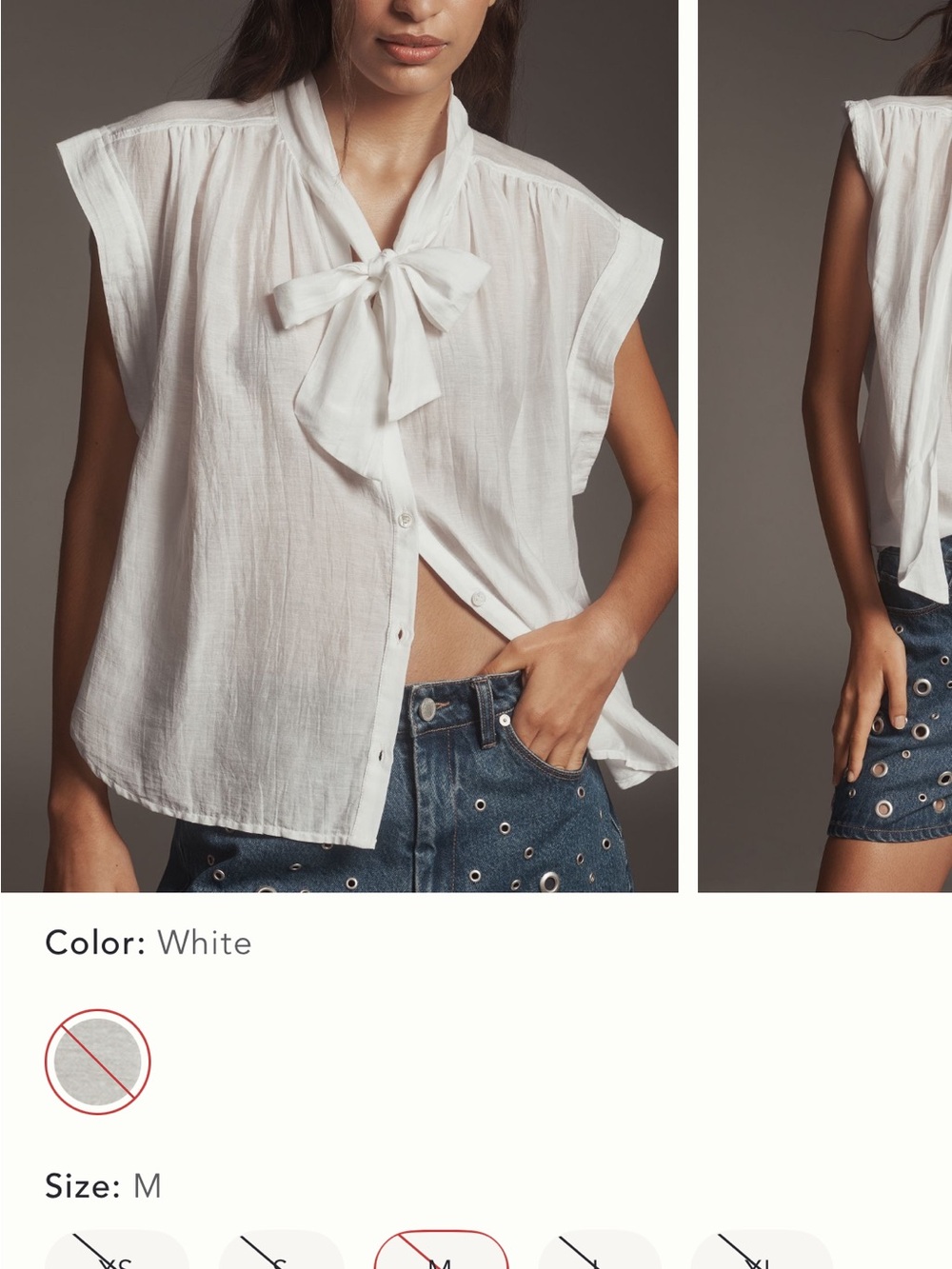 Citizens of Humanity Penny Silk Blend Tie- Neck Blouse
